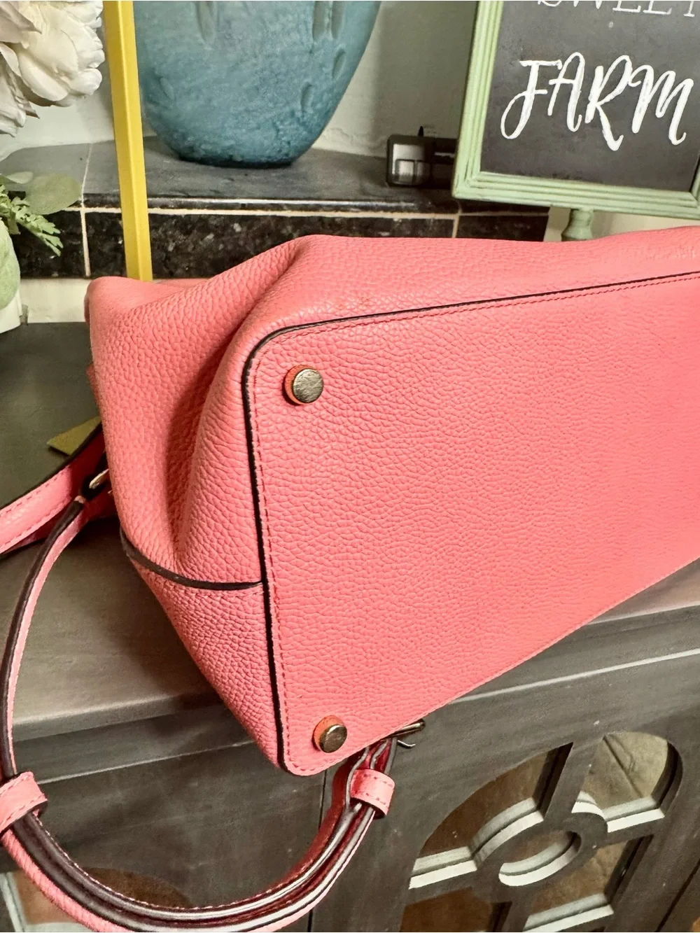 Kate Spade NY Satchel Larchmont Avenue Evangelie Pink Convertible Crossbody Bag